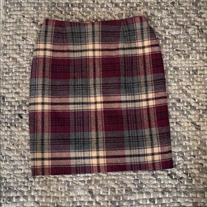 Apostrophe plaid mini skirt